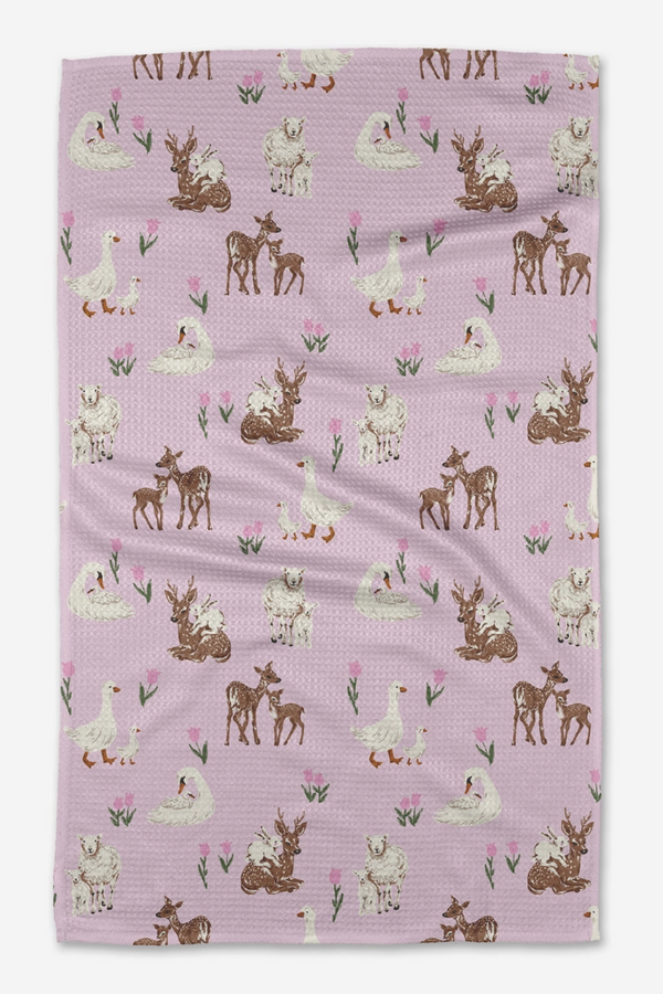 Geometry Kitchen Tea Towel - Thank You Mom