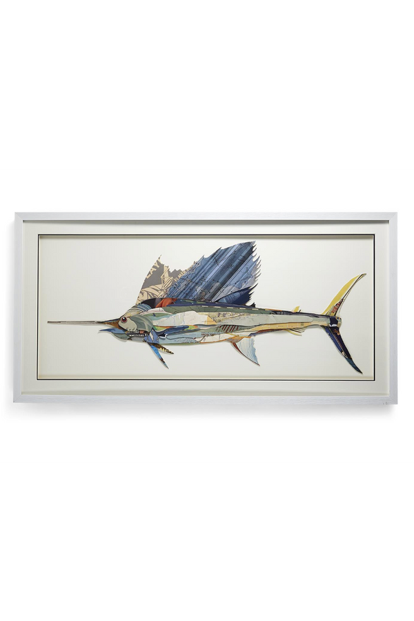 Swordfish Collage Wall Art