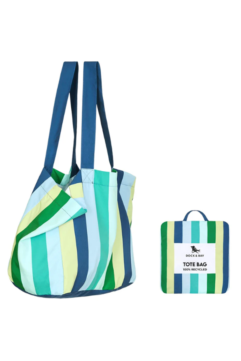 Dock & Bay Foldaway Tote Bag - Cool Lagoon