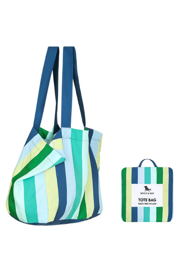 Dock & Bay Foldaway Tote Bag - Cool Lagoon