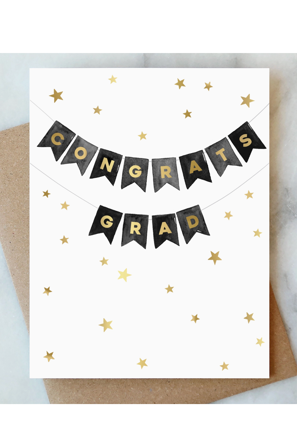 AJD Graduation Card - Banner Congrats