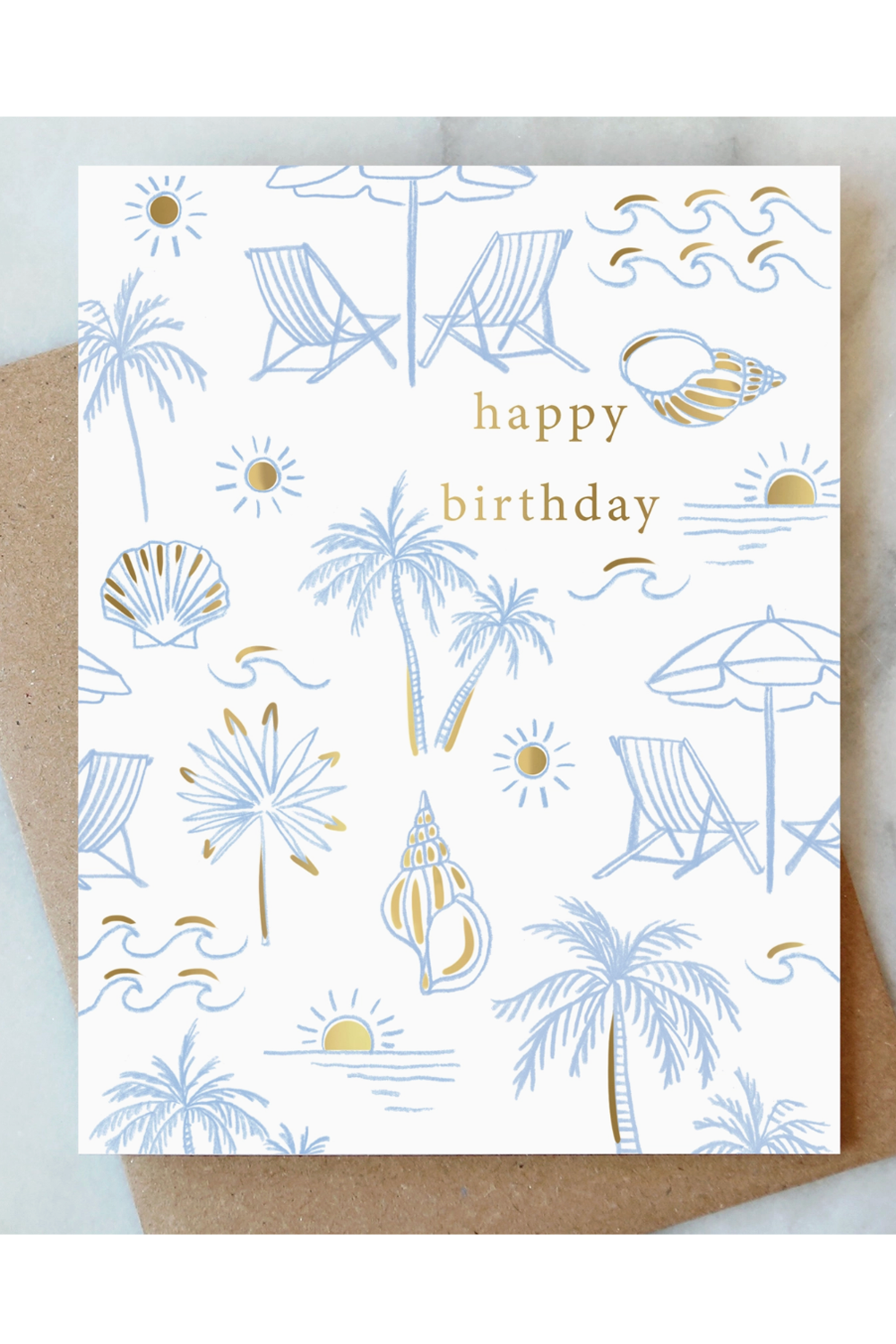 AJD Birthday Card - Beachy