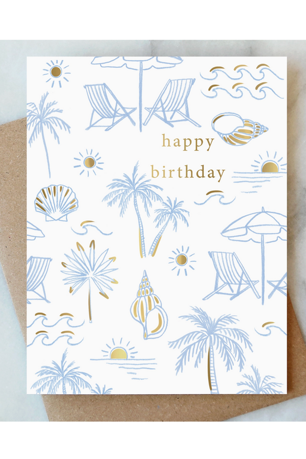 AJD Birthday Card - Beachy