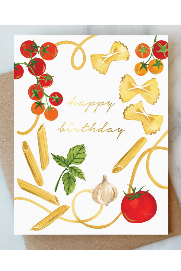AJD Birthday Card - Pasta Party
