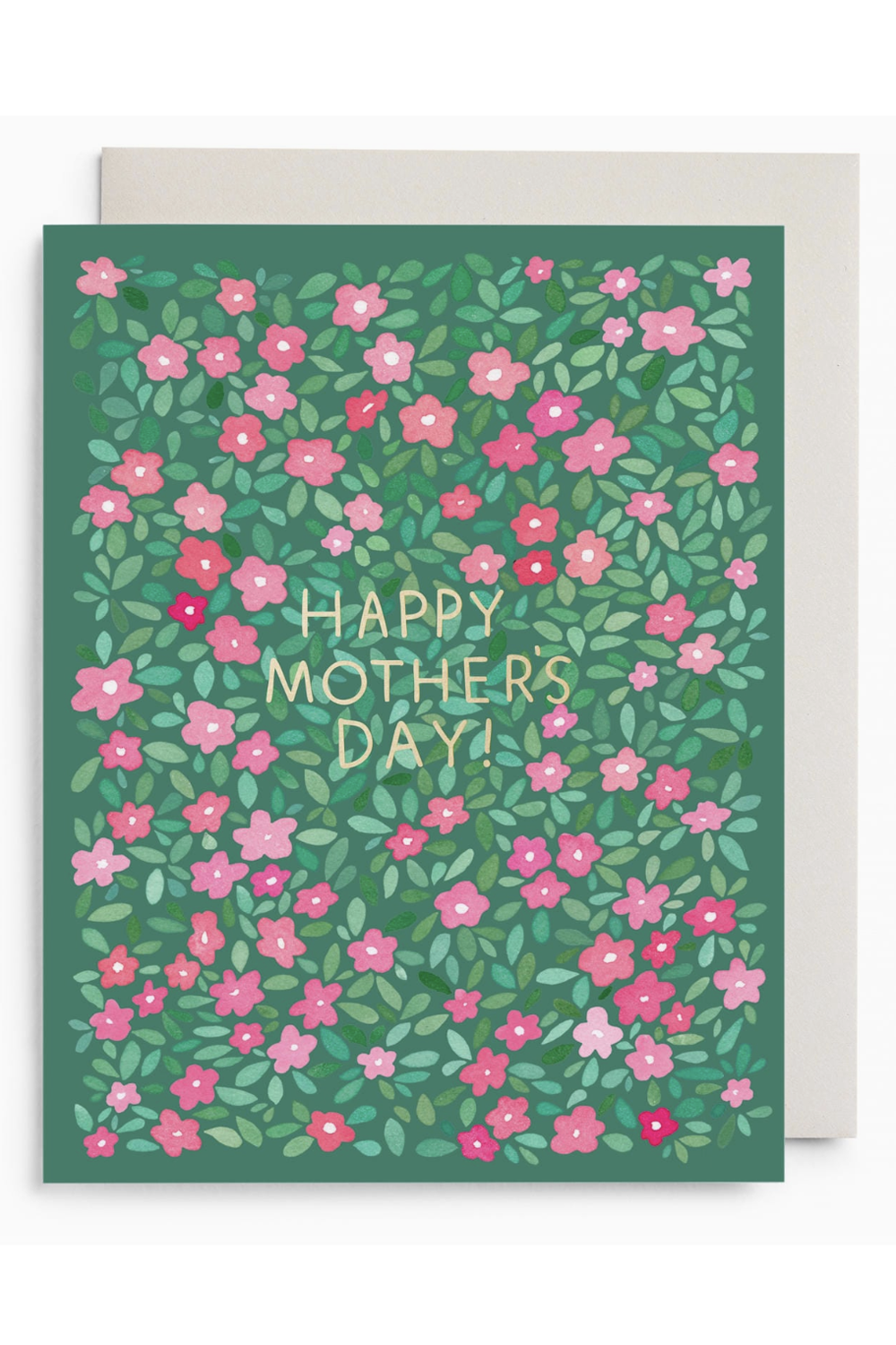 EFran Mother's Day Greeting Card - Green Petals