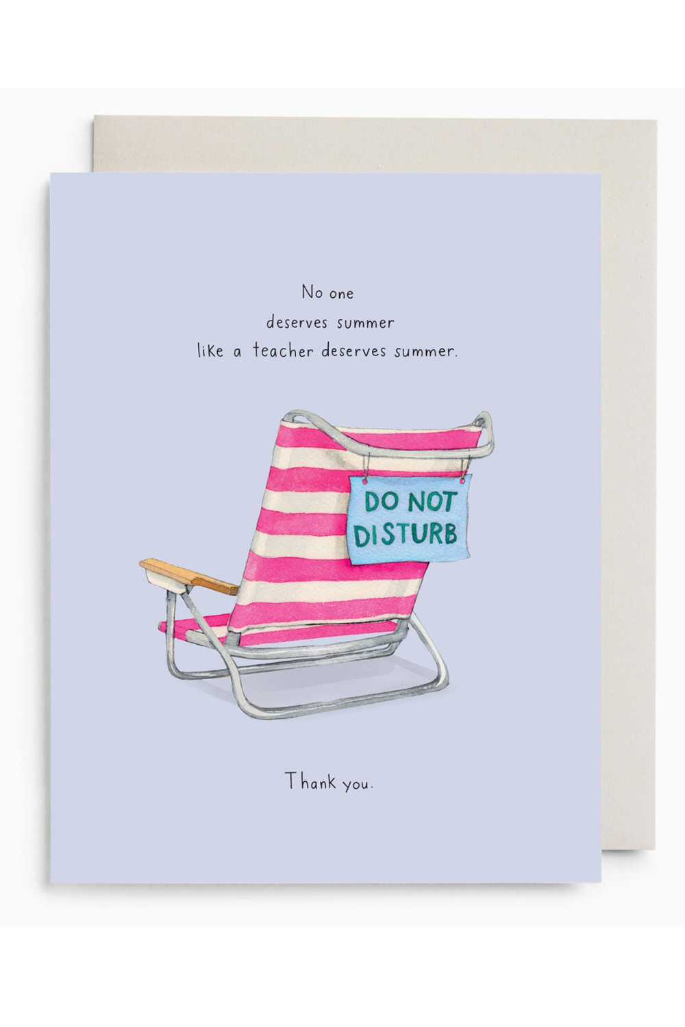 EFran Teacher Greeting Card - Beach Teach