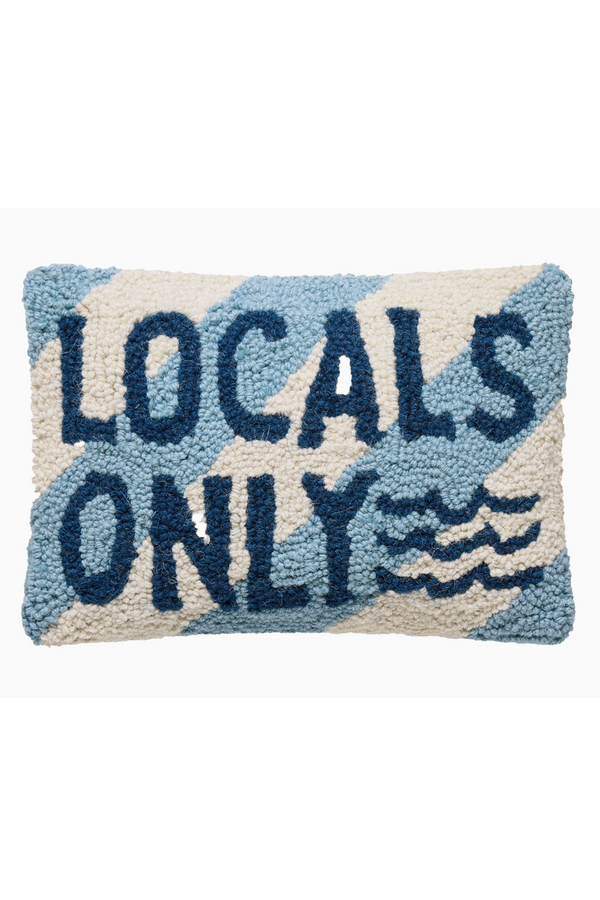 Hooked Mini Pillow - Locals Only