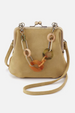 Alba Crossbody Purse - Suede Hide Charm Twilight Fern