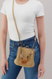 Alba Crossbody Purse - Suede Hide Charm Twilight Fern