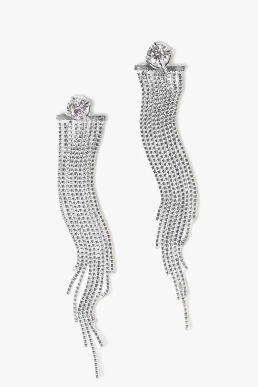 Lia Drop Three in One Earring - Silver
