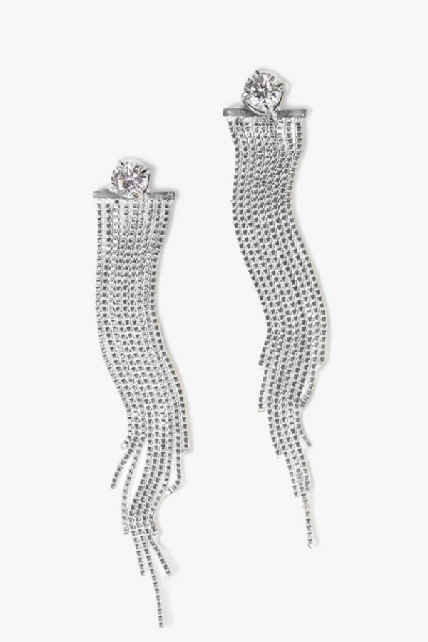 Lia Drop Three in One Earring - Silver