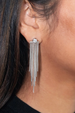 Lia Drop Three in One Earring - Silver