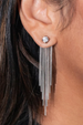 Lia Drop Three in One Earring - Silver