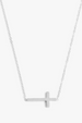 Marrin Cross Chain Necklace - Silver