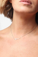 Marrin Cross Chain Necklace - Silver