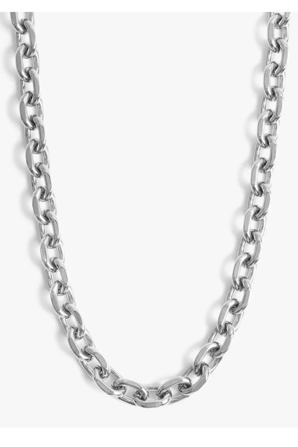 Mica Chain Necklace - Silver