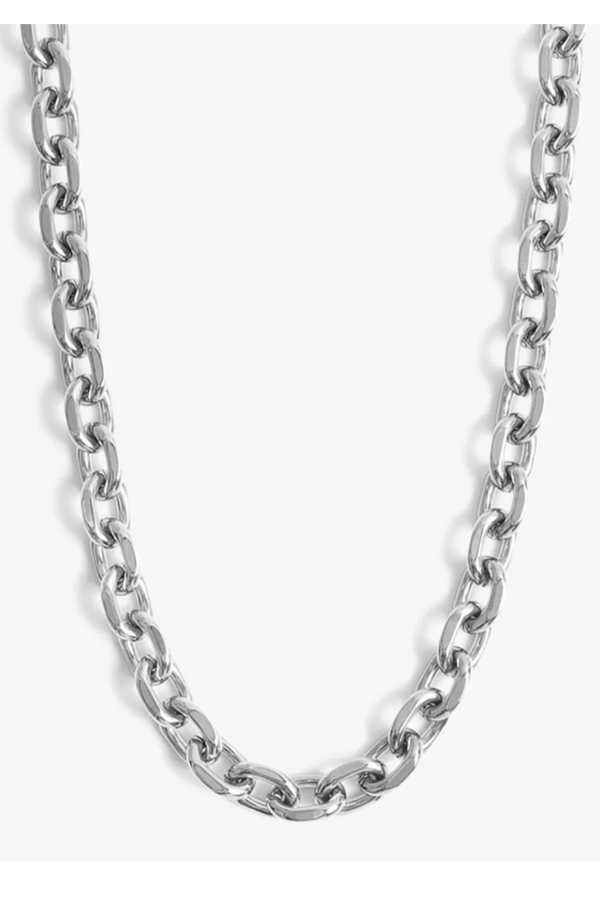 Mica Chain Necklace - Silver