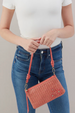 Darcy Crossbody Bag - Woven Straw Hide Wild Rose