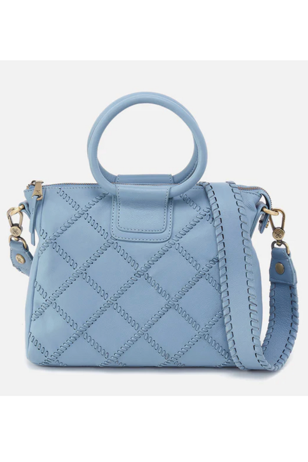 Sheila Medium Satchel - Cloud Hide Bluebell