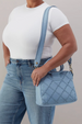 Sheila Medium Satchel - Cloud Hide Bluebell
