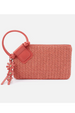 Sable Wristlet - Woven Straw Hide Wild Rose