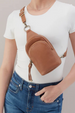 Cass Small Sling Bag - Velvet Hide Brown Sugar