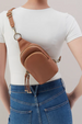 Cass Small Sling Bag - Velvet Hide Brown Sugar