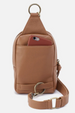 Cass Small Sling Bag - Velvet Hide Brown Sugar