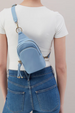 Cass Small Sling Bag - Velvet Hide Seabreeze