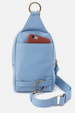 Cass Small Sling Bag - Velvet Hide Seabreeze