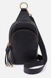 Cass Small Sling Bag - Velvet Hide Black
