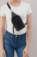 Cass Small Sling Bag - Velvet Hide Black