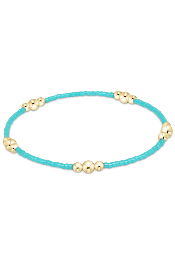 EN Hope Purpose Gold Bracelet - Turquoise
