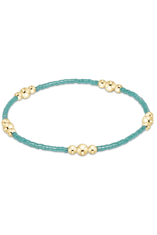EN Hope Purpose Gold Bracelet - Sea Glass