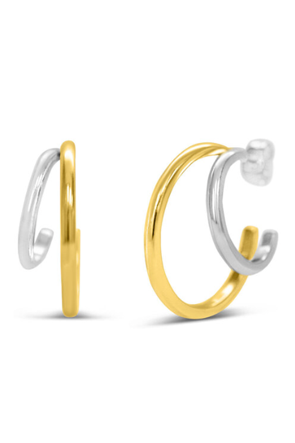 ISLA Hi-Lo Tide Double Hoop - Two Tone