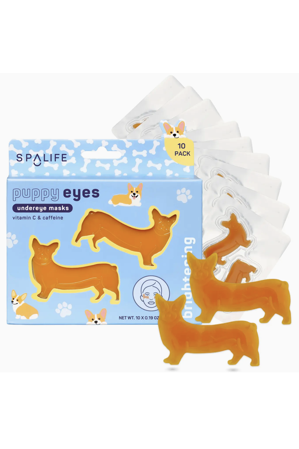 Under Eye Mask - Puppy Eyes Corgi Shaped
