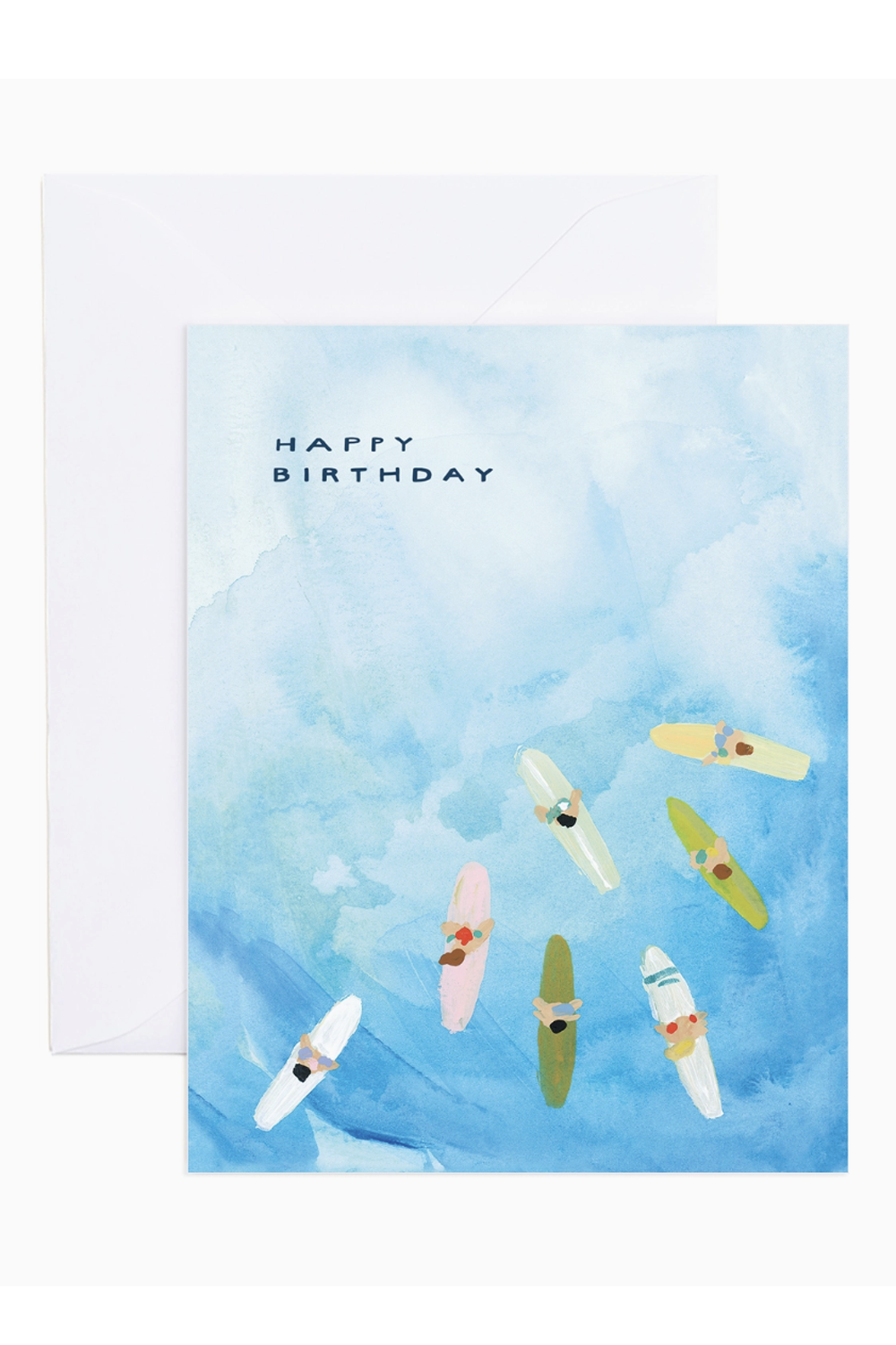 ES Single Birthday Greeting Card - Surf