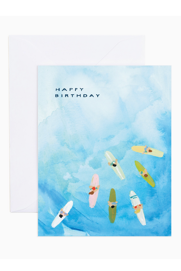 ES Single Birthday Greeting Card - Surf