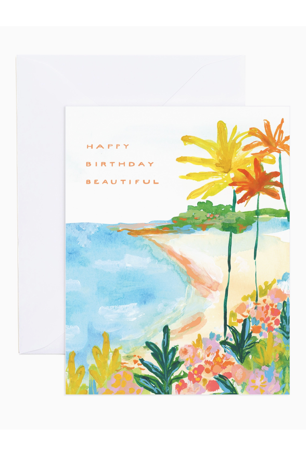 ES Single Birthday Greeting Card - Jameson Tropical Palm