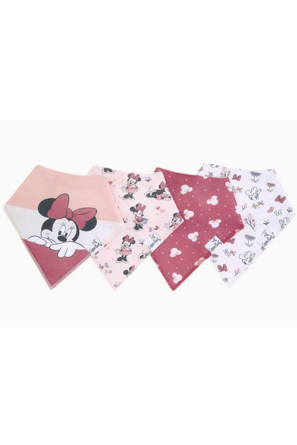 Bandana Bib Set of 4 - Minnie Mouse