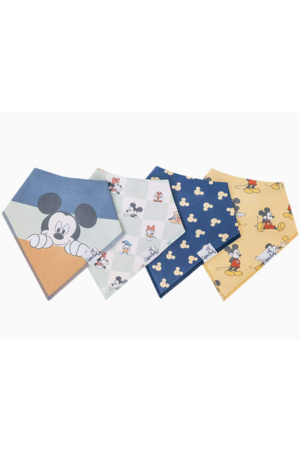 Bandana Bib Set of 4 - Mickey Mouse and Friends