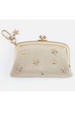 Cheer Framed Pouch - Metallic Hide Sand Shimmer