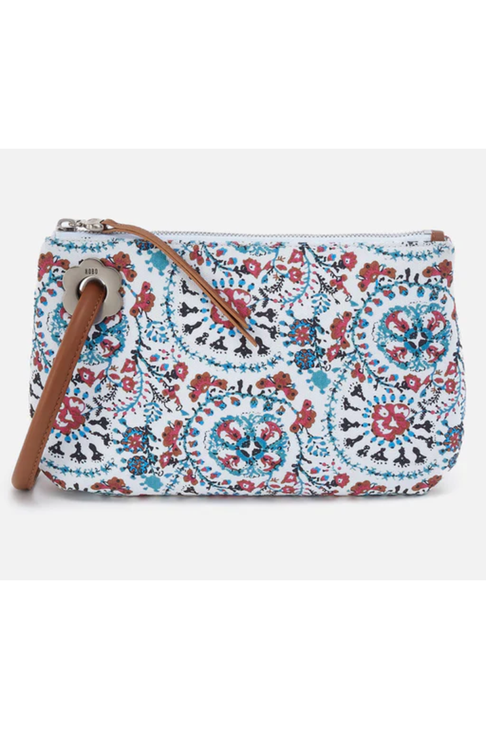 Daisy Daze Large Wristlet - Cotton Canvas Batik Blooms