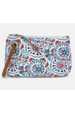 Daisy Daze Large Wristlet - Cotton Canvas Batik Blooms