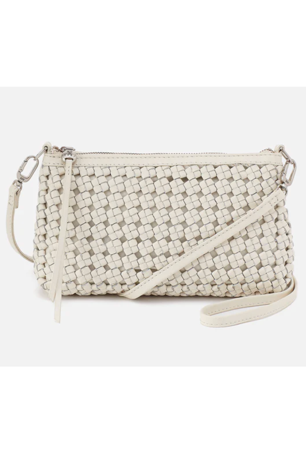 Darcy Crossbody Bag - Woven Hide Whitecap