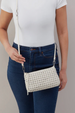 Darcy Crossbody Bag - Woven Hide Whitecap