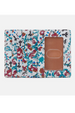 Euro Slide Card Holder - Printed Hide Batik Blooms
