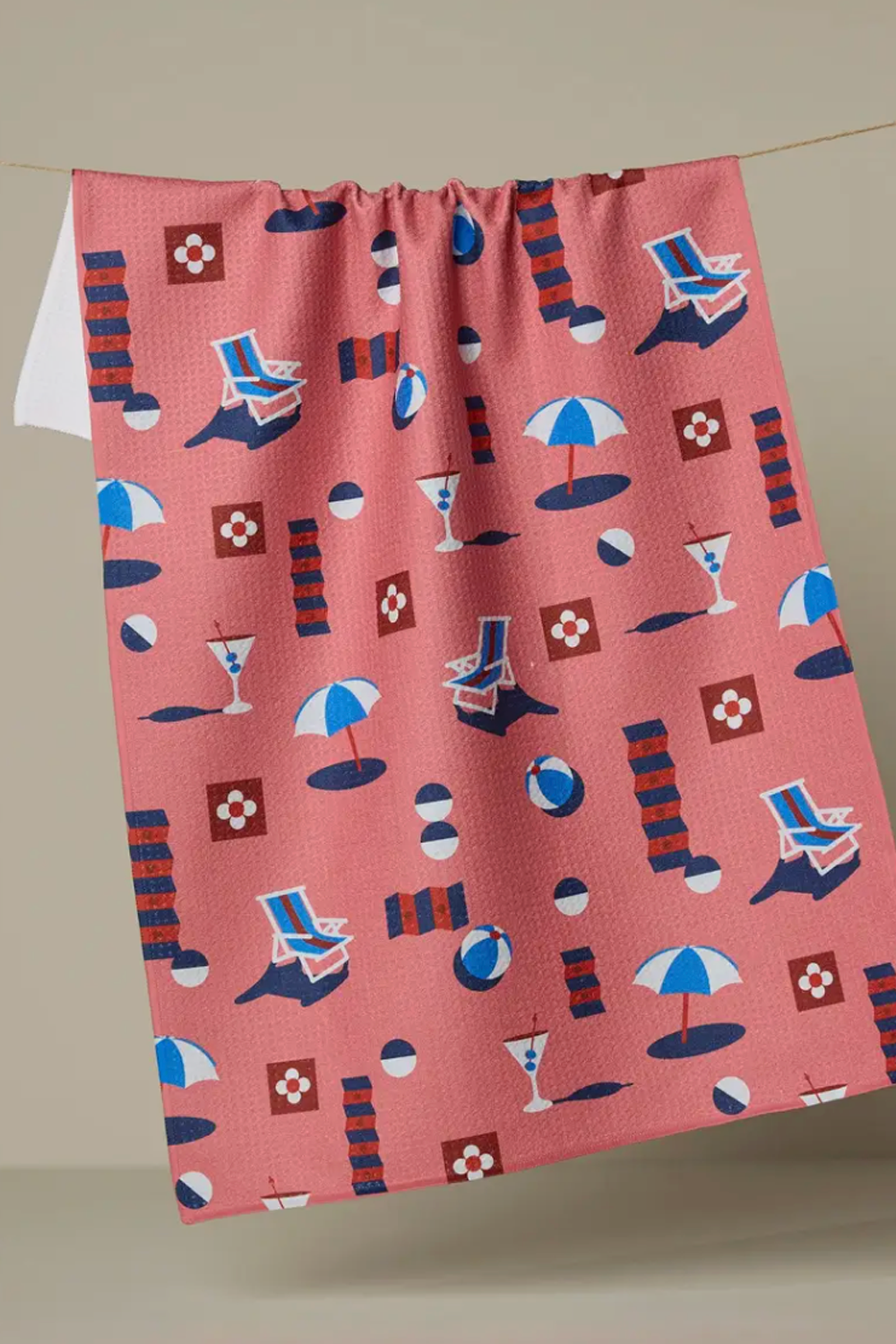 Geometry Kitchen Tea Towel - Geo Beach Day