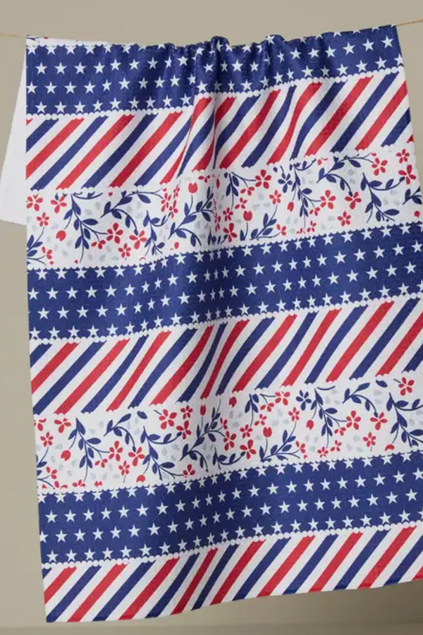 Geometry Kitchen Tea Towel - Liberty Ribbon