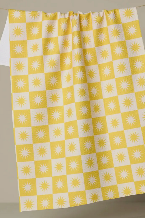 Geometry Kitchen Tea Towel - Sundial